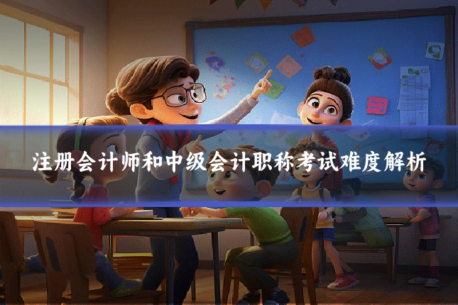注册会计师和中级会计职称考试难度解析
