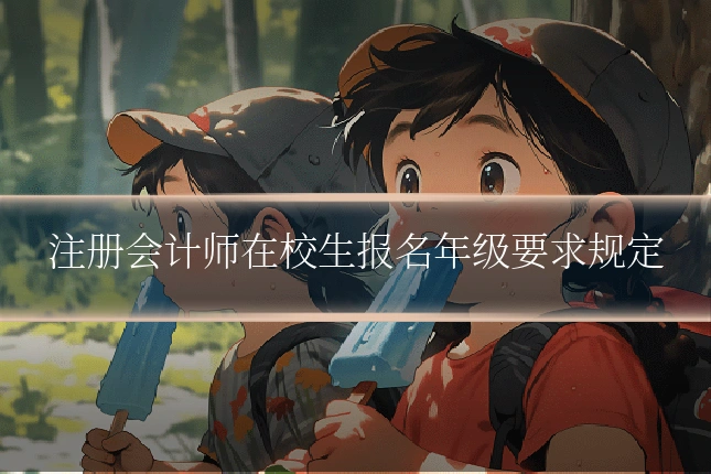 注册会计师在校生报名年级要求规定