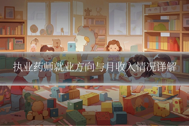 执业药师就业方向与月收入情况详解