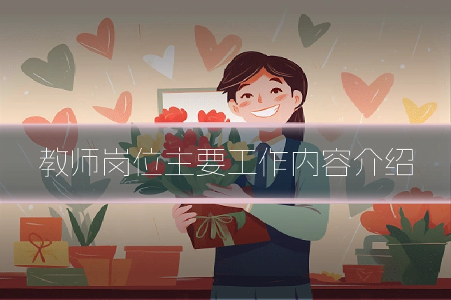教师岗位主要工作内容介绍
