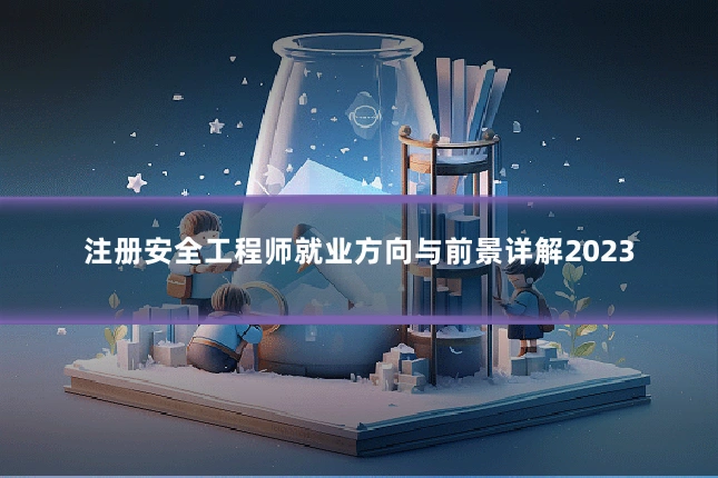 注册安全工程师就业方向与前景详解2023