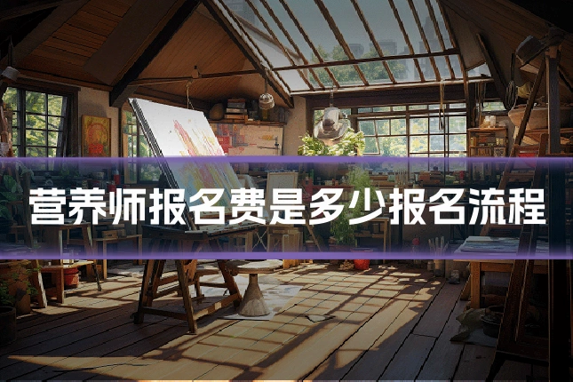 营养师报名费是多少报名流程