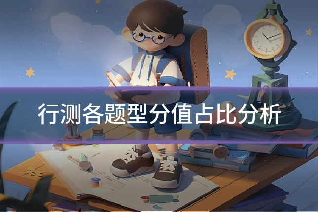 行测各题型分值占比分析