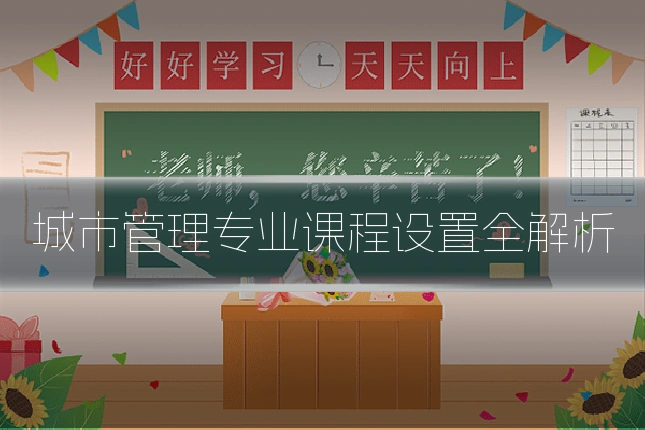 城市管理专业课程设置全解析