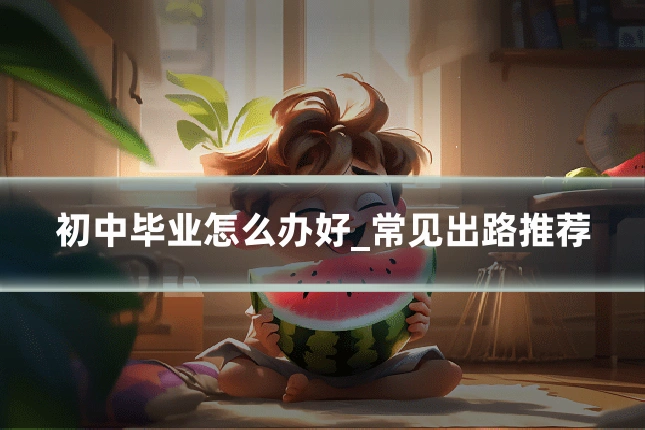 初中毕业怎么办好_常见出路推荐