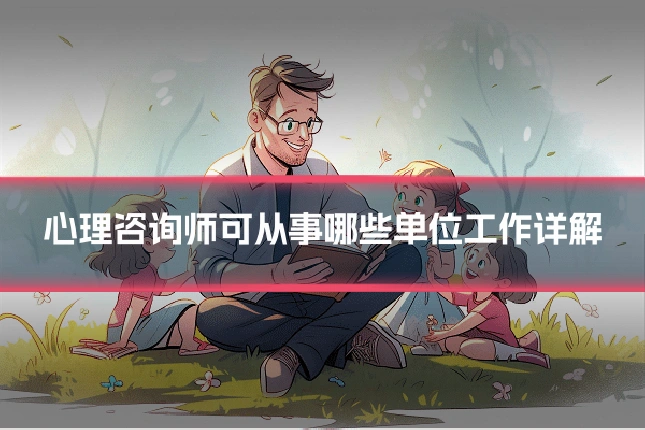心理咨询师可从事哪些单位工作详解
