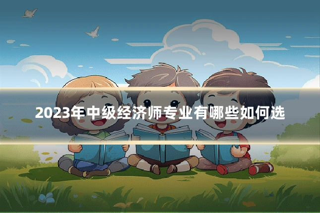 2023年中级经济师专业有哪些如何选