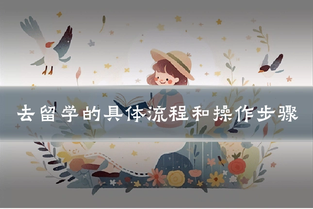 去留学的具体流程和操作步骤