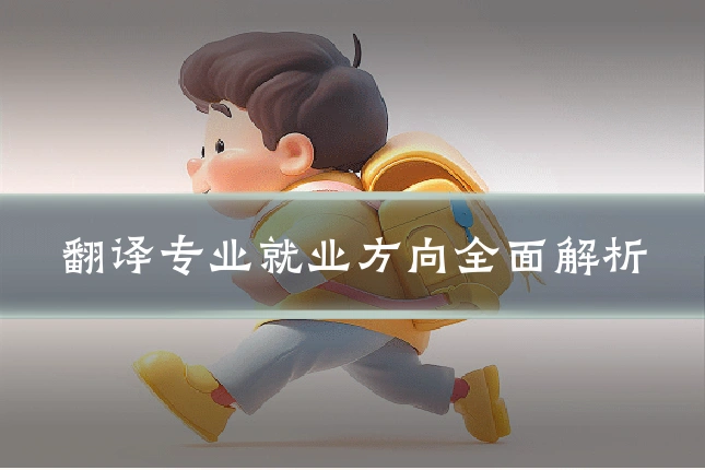 翻译专业就业方向全面解析