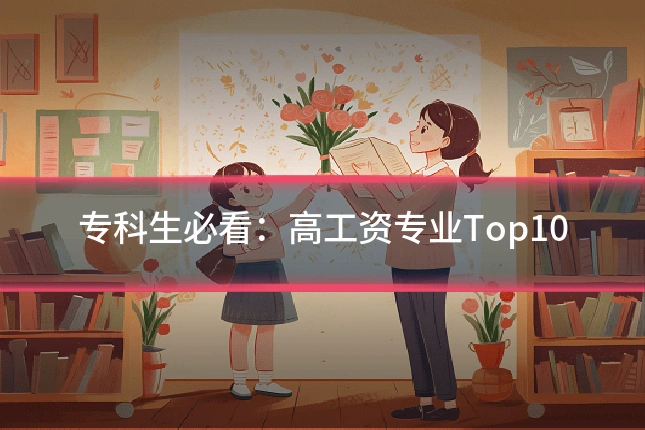 专科生必看:高工资专业Top10