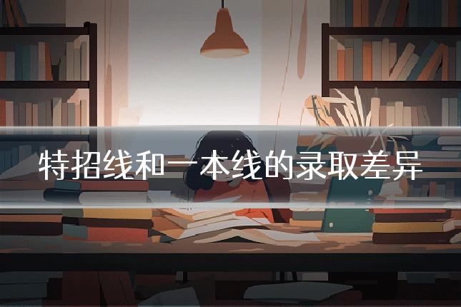 特招线和一本线的录取差异