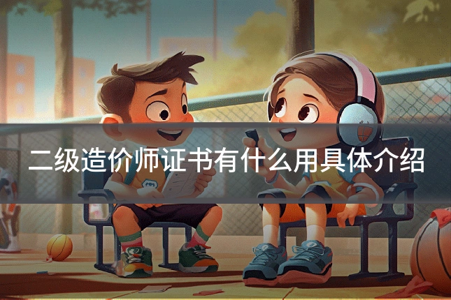 二级造价师证书有什么用具体介绍