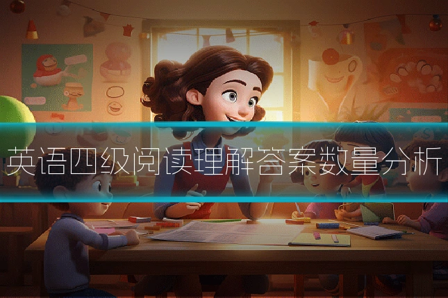 英语四级阅读理解答案数量分析