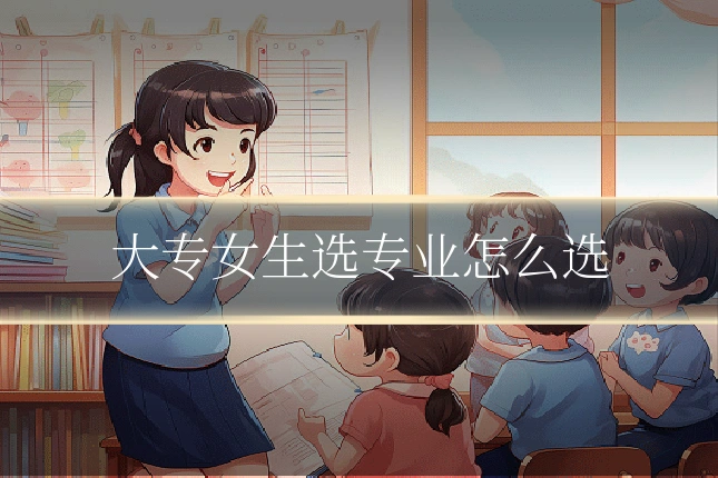 大专女生选专业怎么选