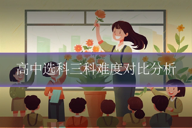 高中选科三科难度对比分析