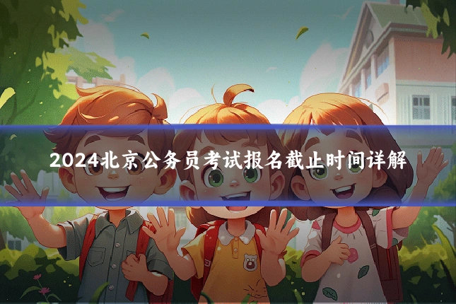 2024北京公务员考试报名截止时间详解