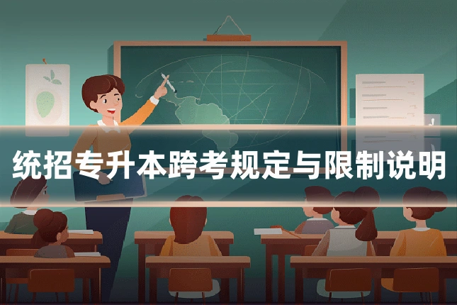 统招专升本跨考规定与限制说明
