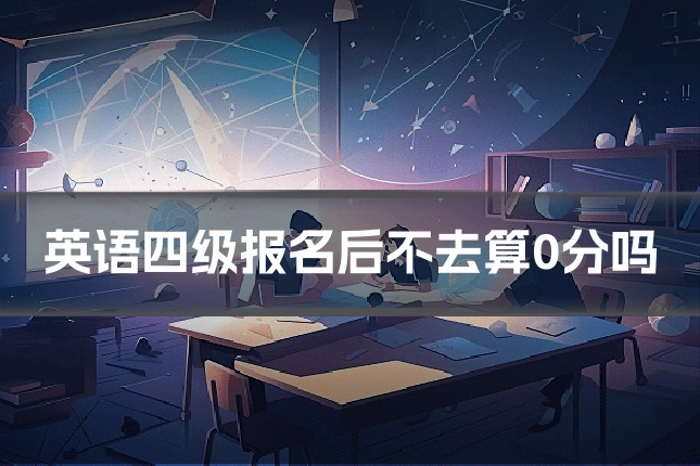 英语四级报名后不去算0分吗