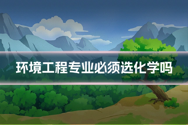 环境工程专业必须选化学吗