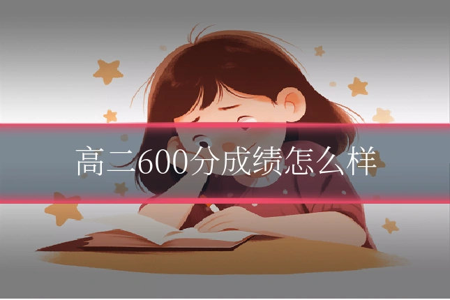 高二600分成绩怎么样