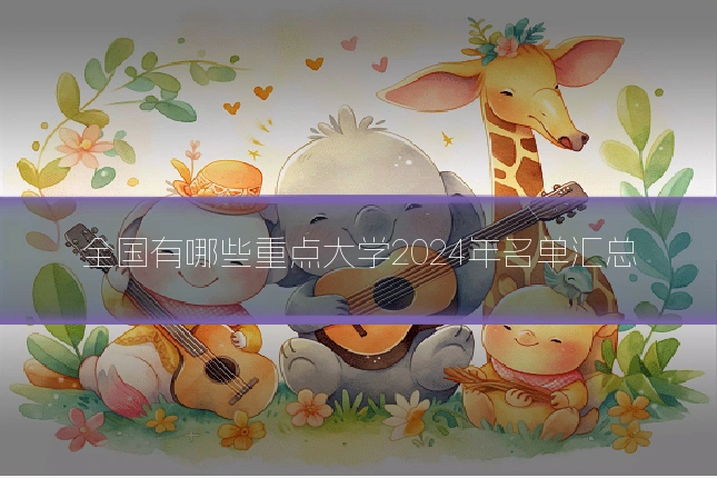 全国有哪些重点大学2024年名单汇总