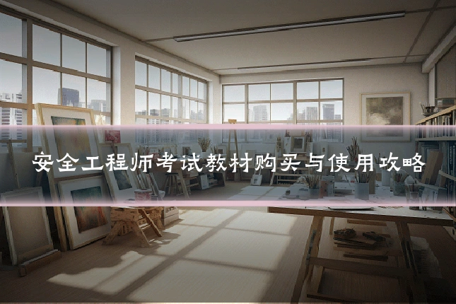 安全工程师考试教材购买与使用攻略
