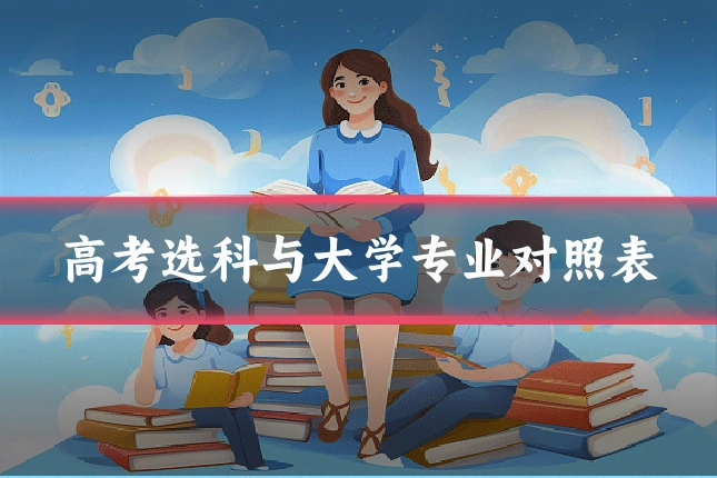 高考选科与大学专业对照表