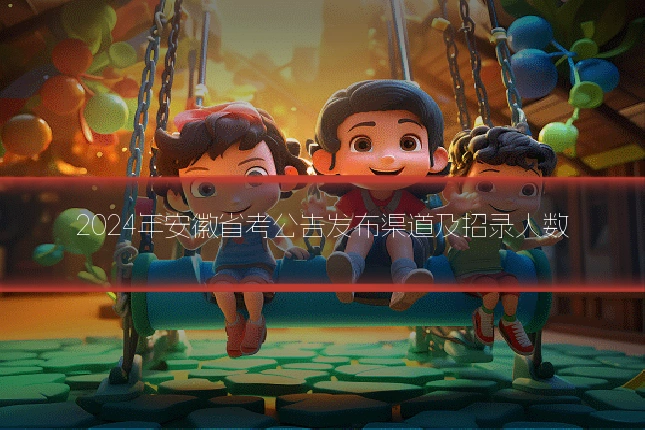 2024年安徽省考公告发布渠道及招录人数