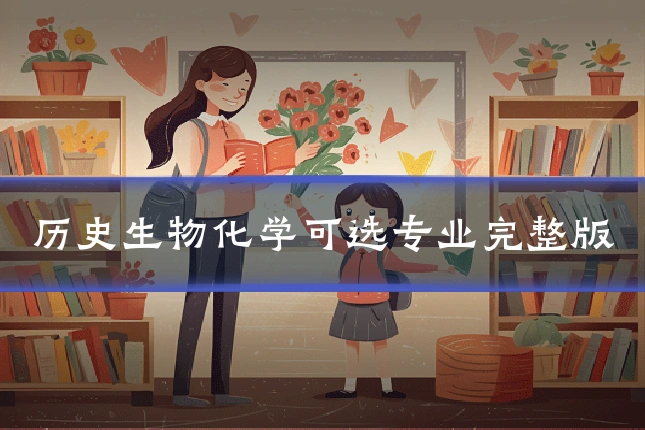 历史生物化学可选专业完整版