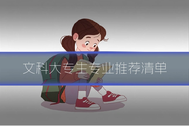 文科大专生专业推荐清单