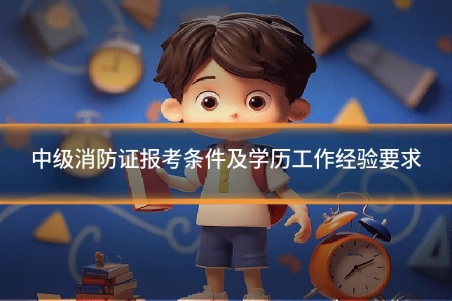 中级消防证报考条件及学历工作经验要求