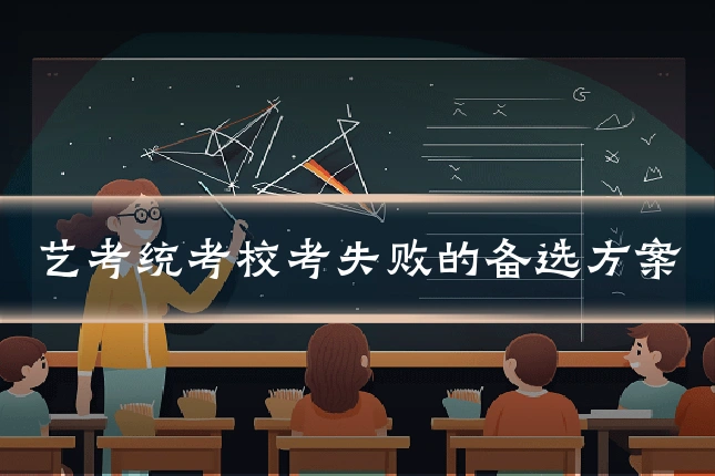 艺考统考校考失败的备选方案