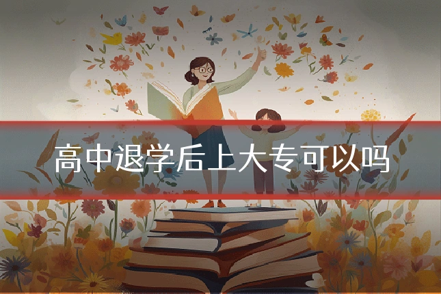 高中退学后上大专可以吗