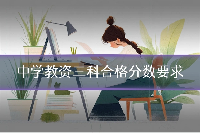 中学教资三科合格分数要求
