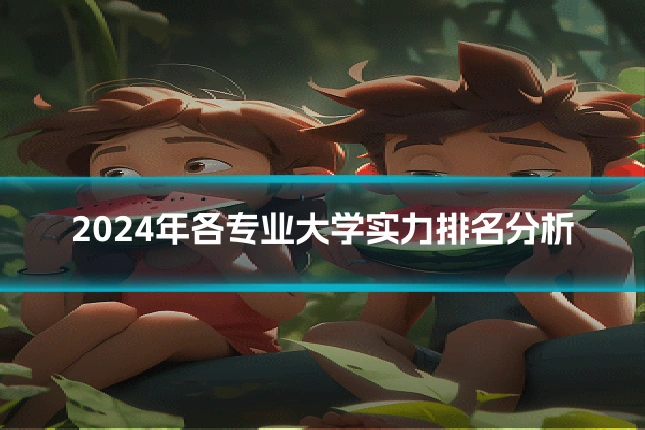 2024年各专业大学实力排名分析