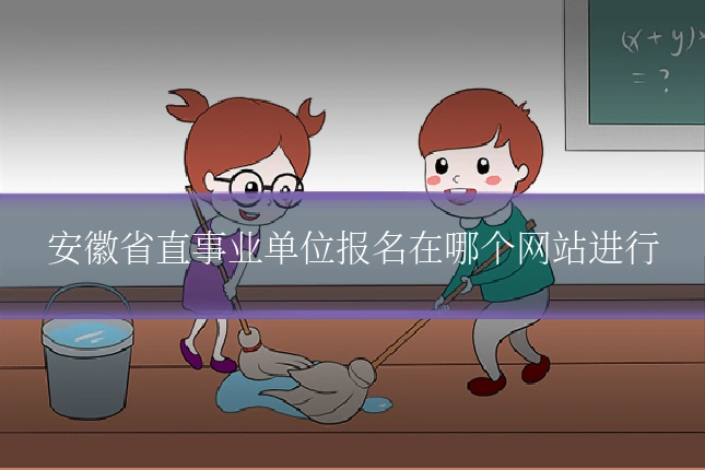 安徽省直事业单位报名在哪个网站进行