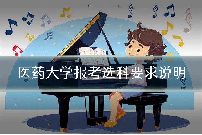医药大学报考选科要求说明