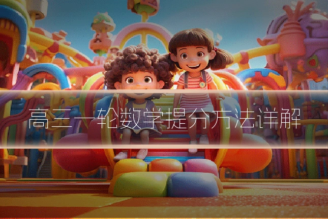高三一轮数学提分方法详解
