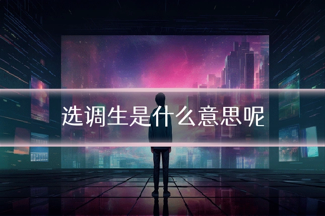 选调生是什么意思呢