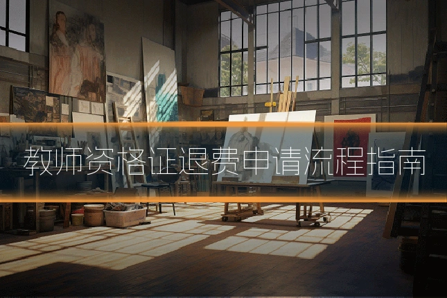 教师资格证退费申请流程指南