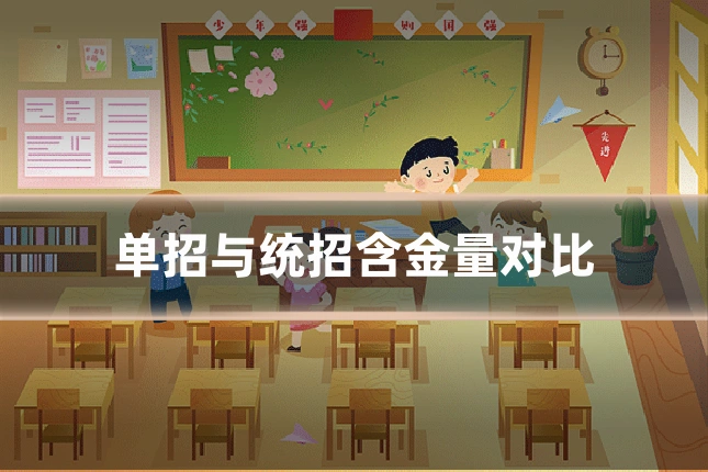 单招与统招含金量对比