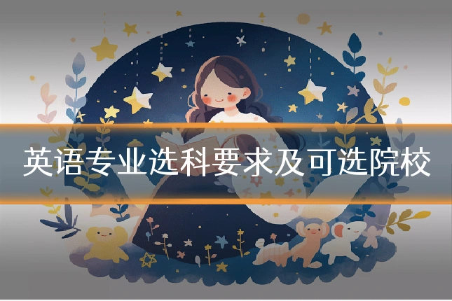 英语专业选科要求及可选院校