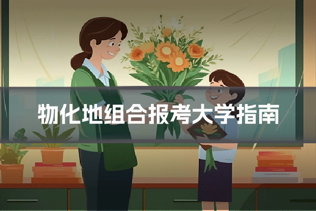 物化地组合报考大学指南