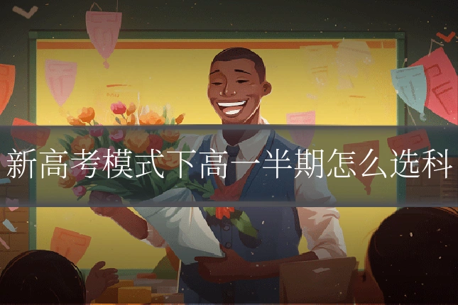 新高考模式下高一半期怎么选科