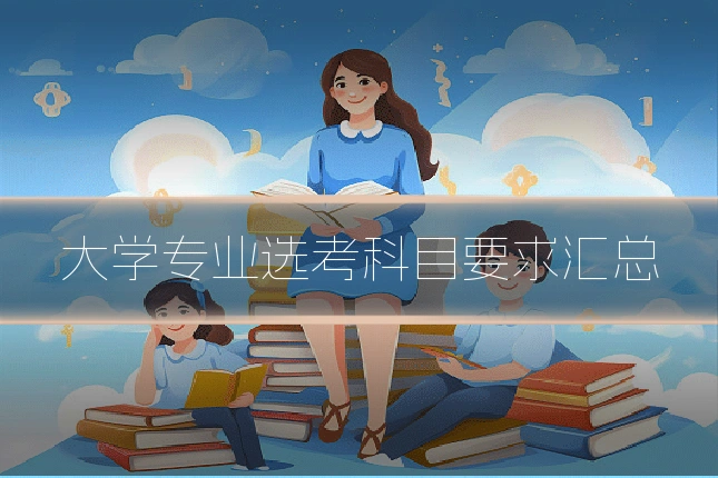 大学专业选考科目要求汇总