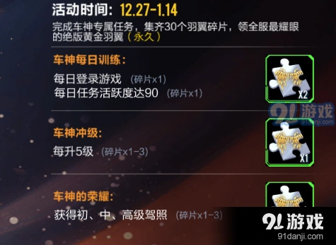 QQ飞车黄金羽翼碎片速刷方法