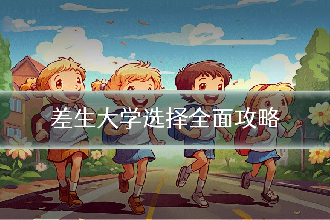 差生大学选择全面攻略