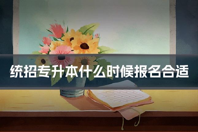 统招专升本什么时候报名合适