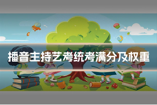播音主持艺考统考满分及权重