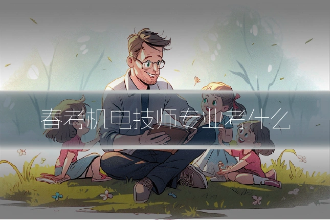 春考机电技师专业考什么